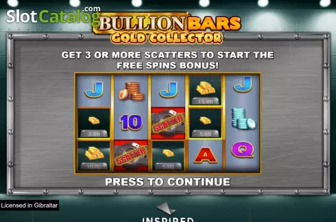 Скрин2. Bullion Bars Gold Collector слот