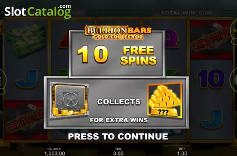 Скрин7. Bullion Bars Gold Collector слот