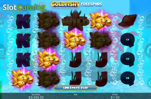 Скрин6. Gold Fishy Free Spins слот