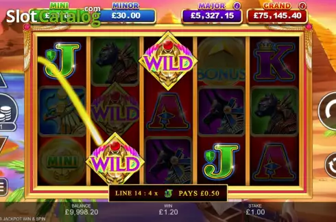 Скрин3. Cleo's Jackpot Win & Spin слот