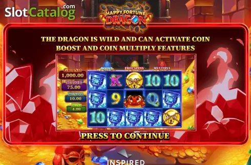 Скрин2. Happy Fortune Dragon слот