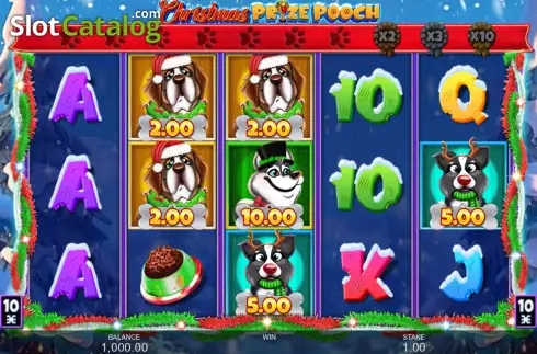 Скрин2. Christmas Prize Pooch слот