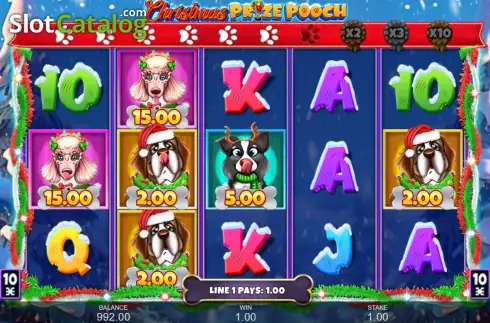 Скрин3. Christmas Prize Pooch слот