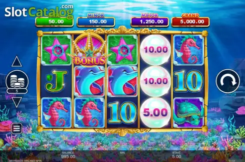 Скрин2. Mermaid's Win & Spin слот