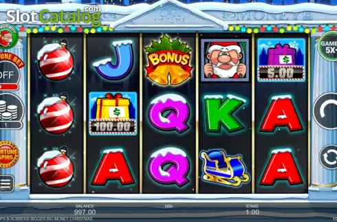 Скрин2. Cops 'n' Robbers Bigger Big Money Christmas слот
