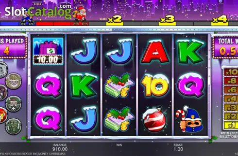 Скрин3. Cops 'n' Robbers Bigger Big Money Christmas слот