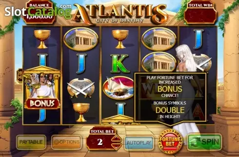 Скрин3. Atlantis: City of Destiny слот