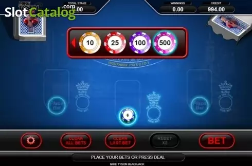 Скрин2. Mike Tyson Blackjack слот