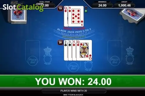 Скрин4. Mike Tyson Blackjack слот