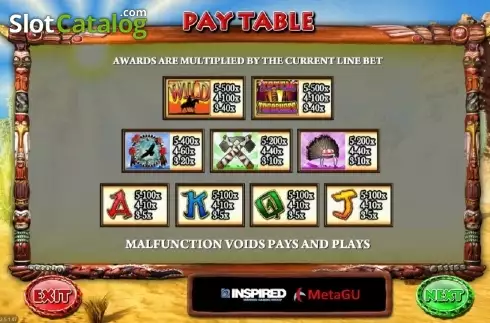 Скрин2. Totem Treasures слот