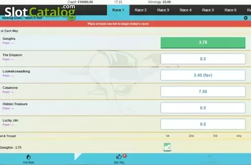 Скрин2. Rush Greyhounds Live слот