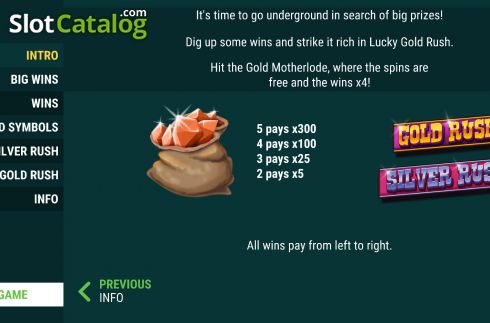 Скрин6. Lucky Gold Rush (Intouch Games) слот