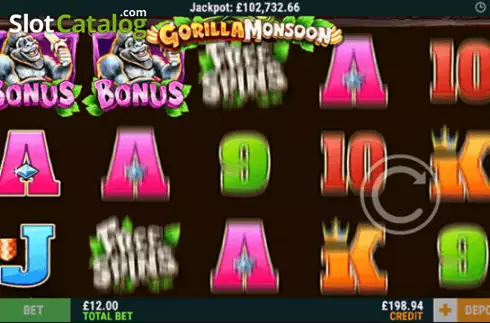 Скрин2. Gorilla Monsoon слот