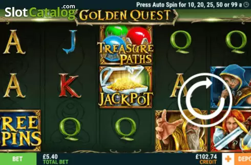 Скрин2. Golden Quest (Intouch Games) слот
