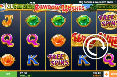 Скрин2. Rainbow Wishes слот