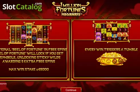 Скрин2. 1 Million Fortunes Megaways слот