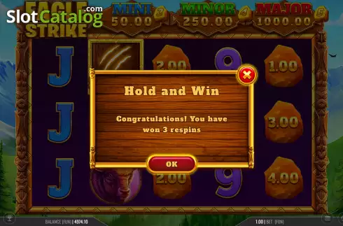 Скрин7. Eagle Strike Hold and Win слот