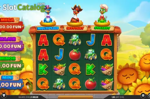 Скрин2. 3 Plucky Hens слот
