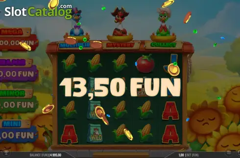 Скрин3. 3 Plucky Hens слот