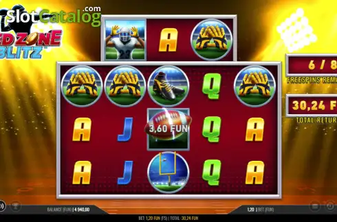 Скрин3. Red Zone Blitz Hold & Win слот