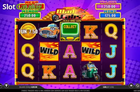 Скрин2. Mad Cabs Hold & Win слот