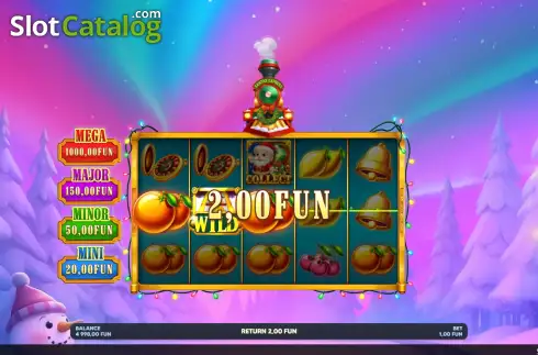 Скрин3. Santa’s Festive Express Hold & Win слот
