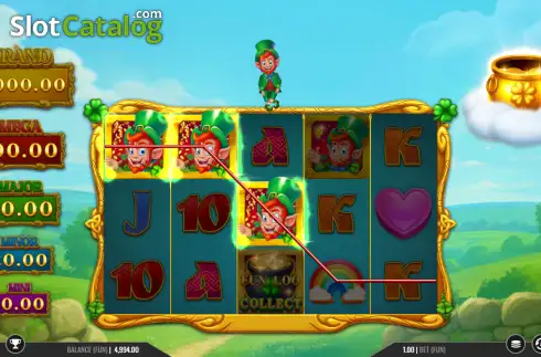 Скрин3. Leprechaun Charms Rainbow Jackpots слот