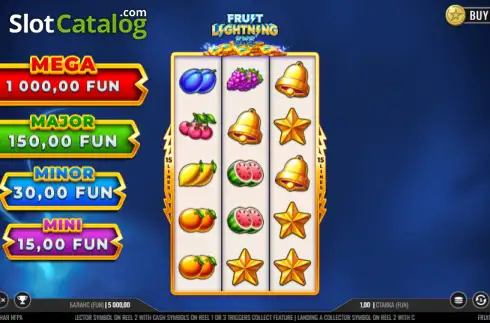 Скрин2. Fruit Lightning 3x5 слот