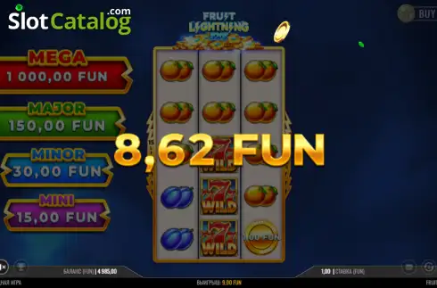 Скрин3. Fruit Lightning 3x5 слот