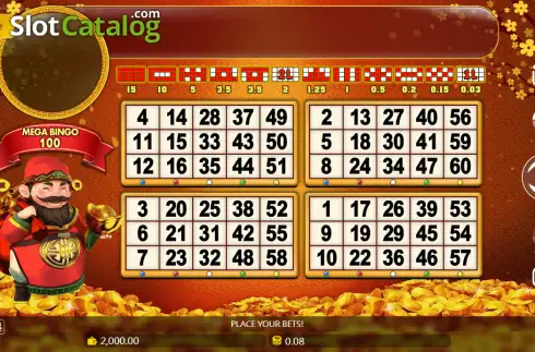 Скрин2. Caishen Bingo слот