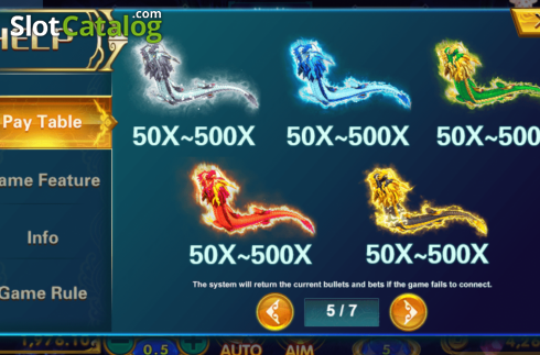 Скрин9. 5 Dragons Fishing слот