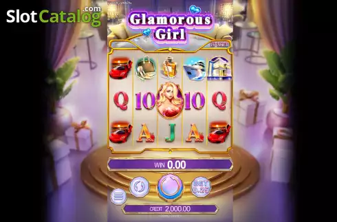 Скрин2. Glamorous Girl слот