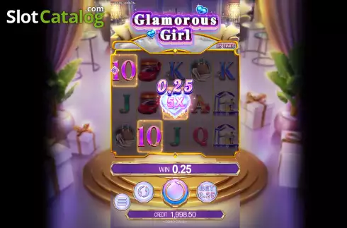 Скрин3. Glamorous Girl слот