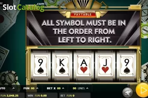 Скрин2. Poker King 1000x Straight Flush слот