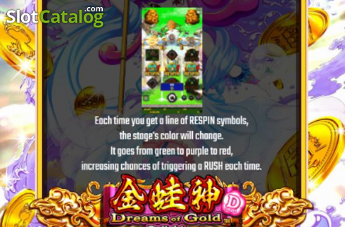 Скрин2. Dreams of Gold Delight слот