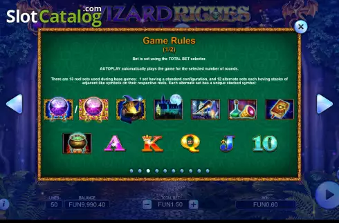 Скрин2. Wizard Riches слот