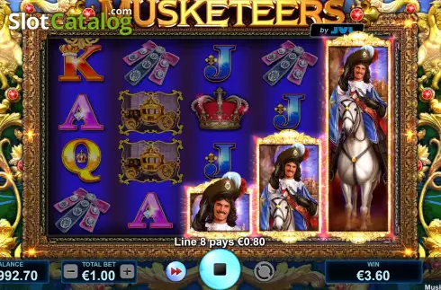 Скрин4. Musketeers (JVL) слот
