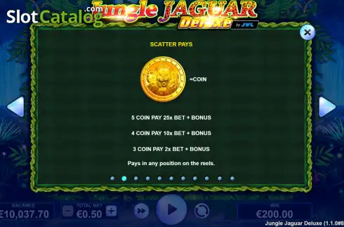 Скрин6. Jungle Jaguar Deluxe слот
