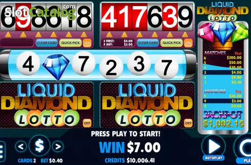 Скрин3. Liquid Diamond Lotto слот