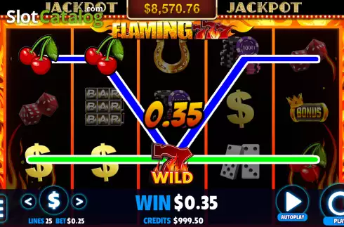 Скрин4. Flaming Seven (Jackpot Software) слот