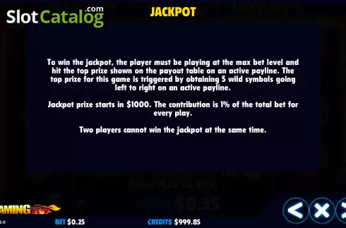 Скрин8. Flaming Seven (Jackpot Software) слот