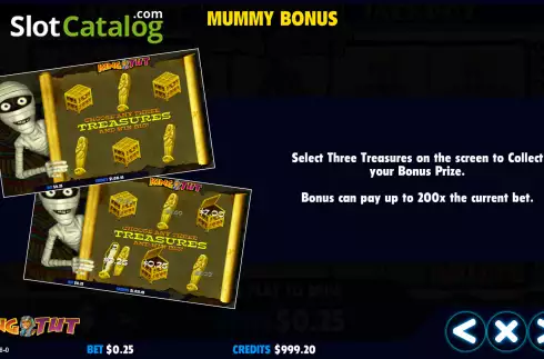 Скрин7. King Tut (Jackpot Software) слот