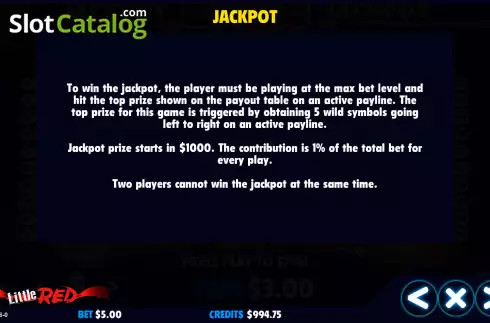 Скрин9. Little Red (Jackpot Software) слот