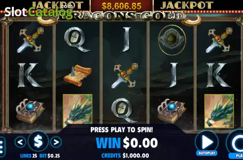 Скрин2. Dragons Gold (Jackpot Software) слот