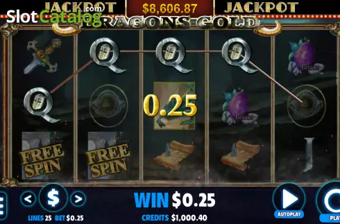 Скрин4. Dragons Gold (Jackpot Software) слот