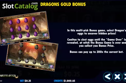 Скрин7. Dragons Gold (Jackpot Software) слот