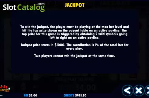 Скрин8. Magic Mushrooms (Jackpot Software) слот