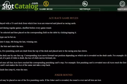 Скрин8. Ace Race (Jade Rabbit Studios) слот