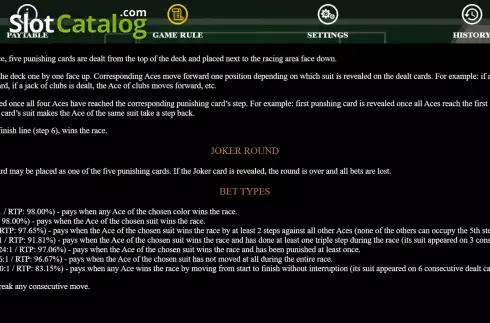 Скрин9. Ace Race (Jade Rabbit Studios) слот