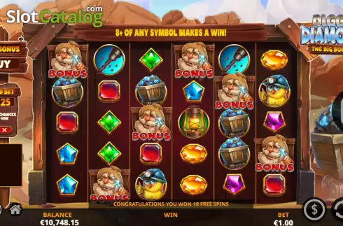 Скрин6. Diggin’ For Diamonds слот